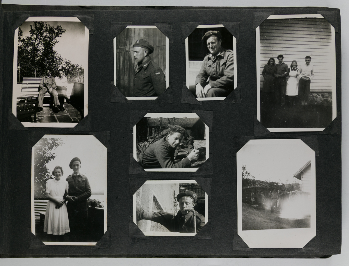 Foto fra heimevernsøvelser rett etter krigen.