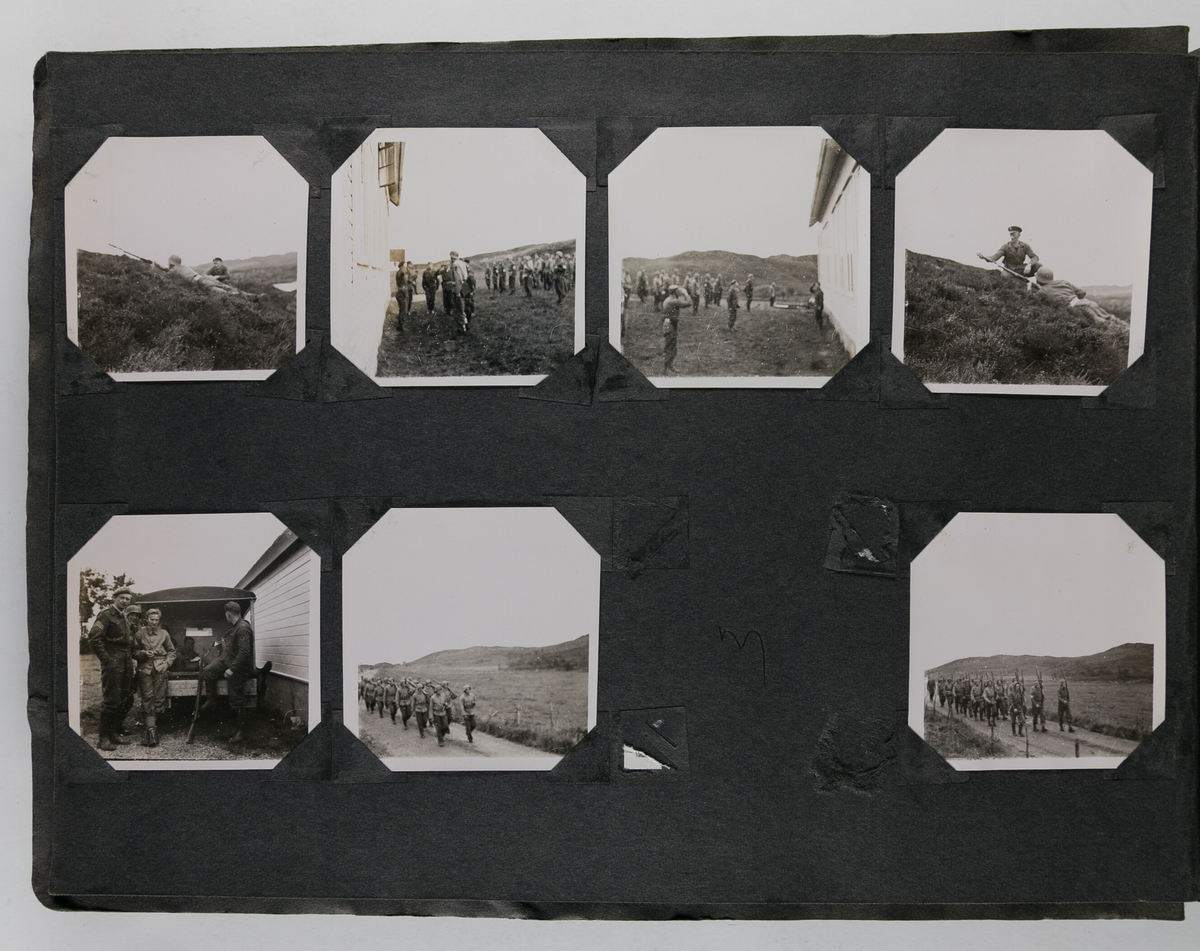 Foto fra heimevernsøvelser rett etter krigen.