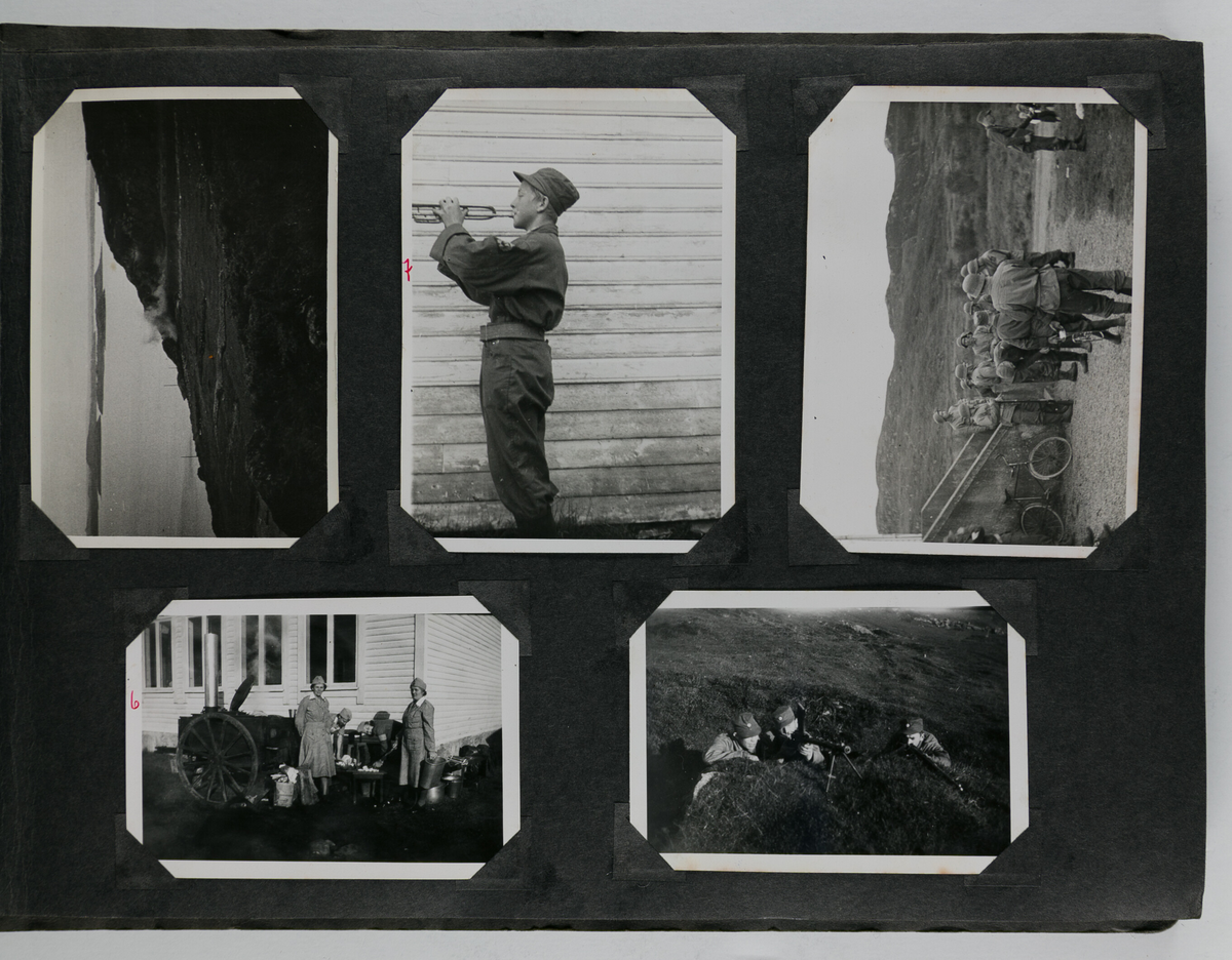 Foto fra heimevernsøvelser rett etter krigen.