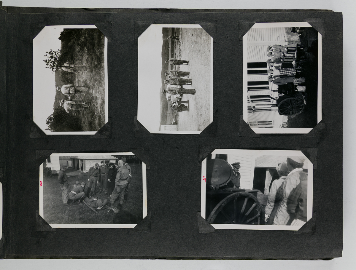 Foto fra heimevernsøvelser rett etter krigen.