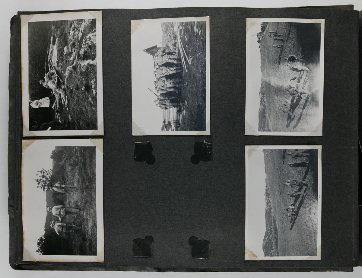 Foto fra heimevernsøvelser rett etter krigen.