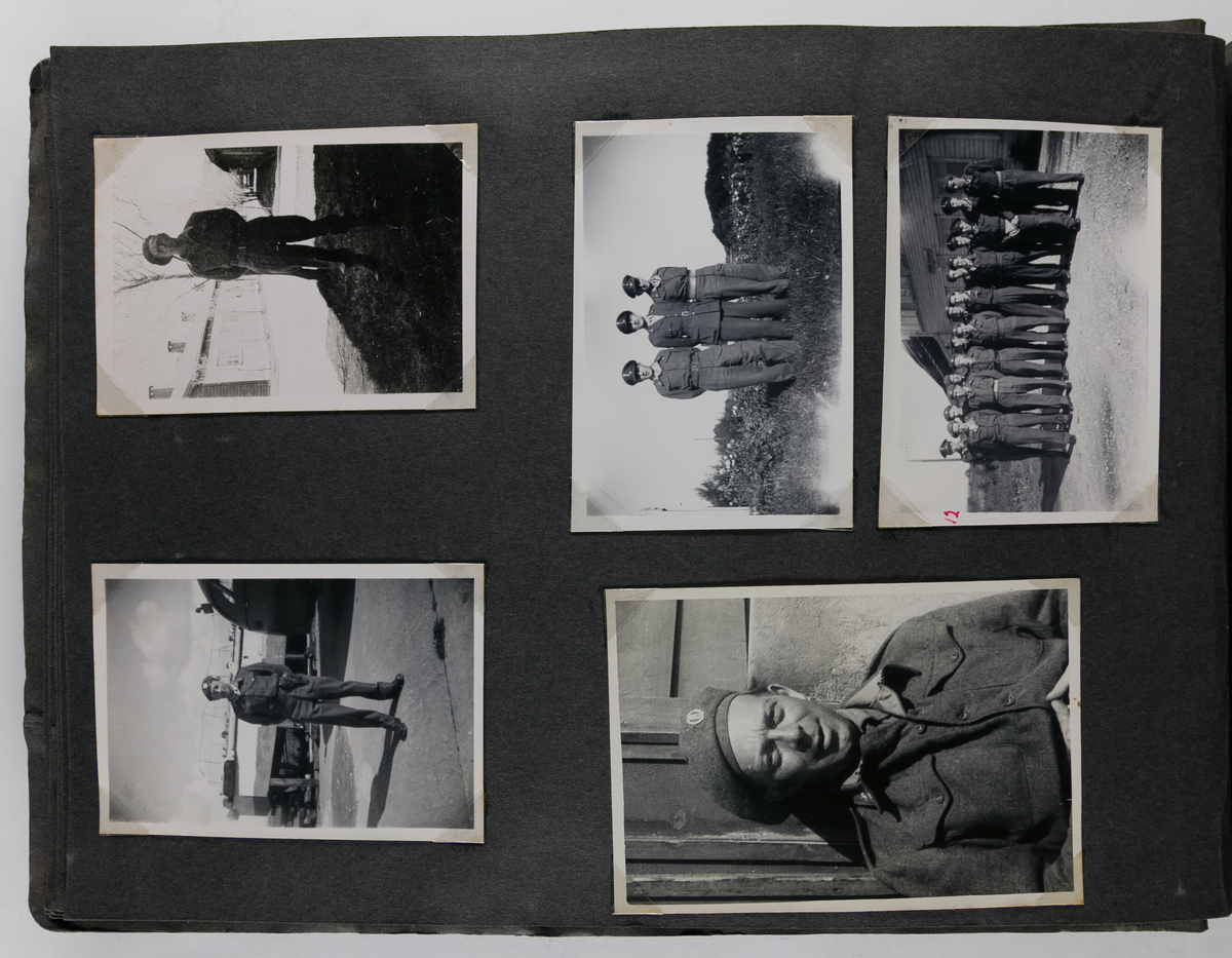 Foto fra heimevernsøvelser rett etter krigen.