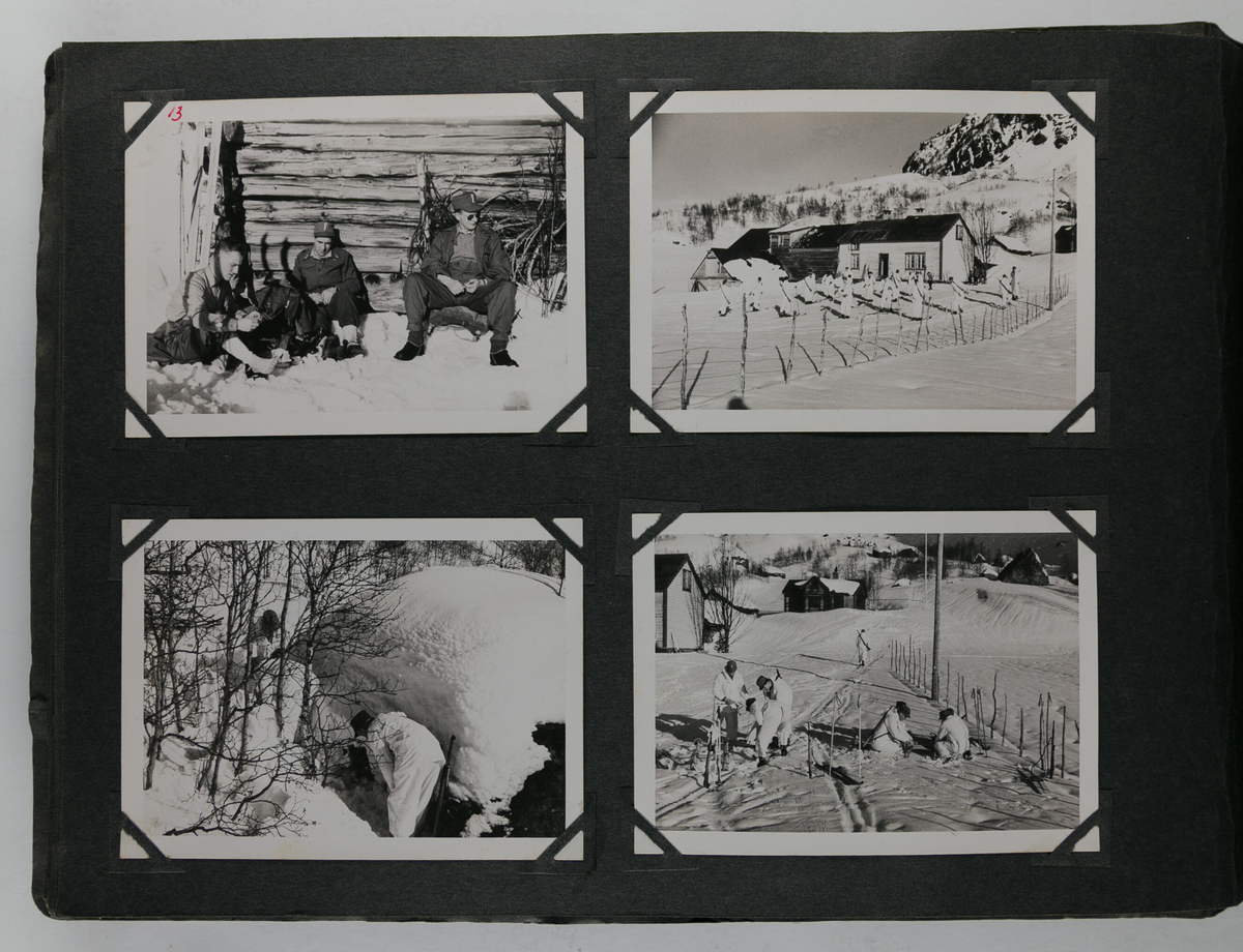 Foto fra heimevernsøvelser rett etter krigen.