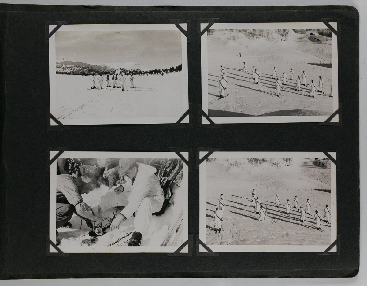 Foto fra heimevernsøvelser rett etter krigen.