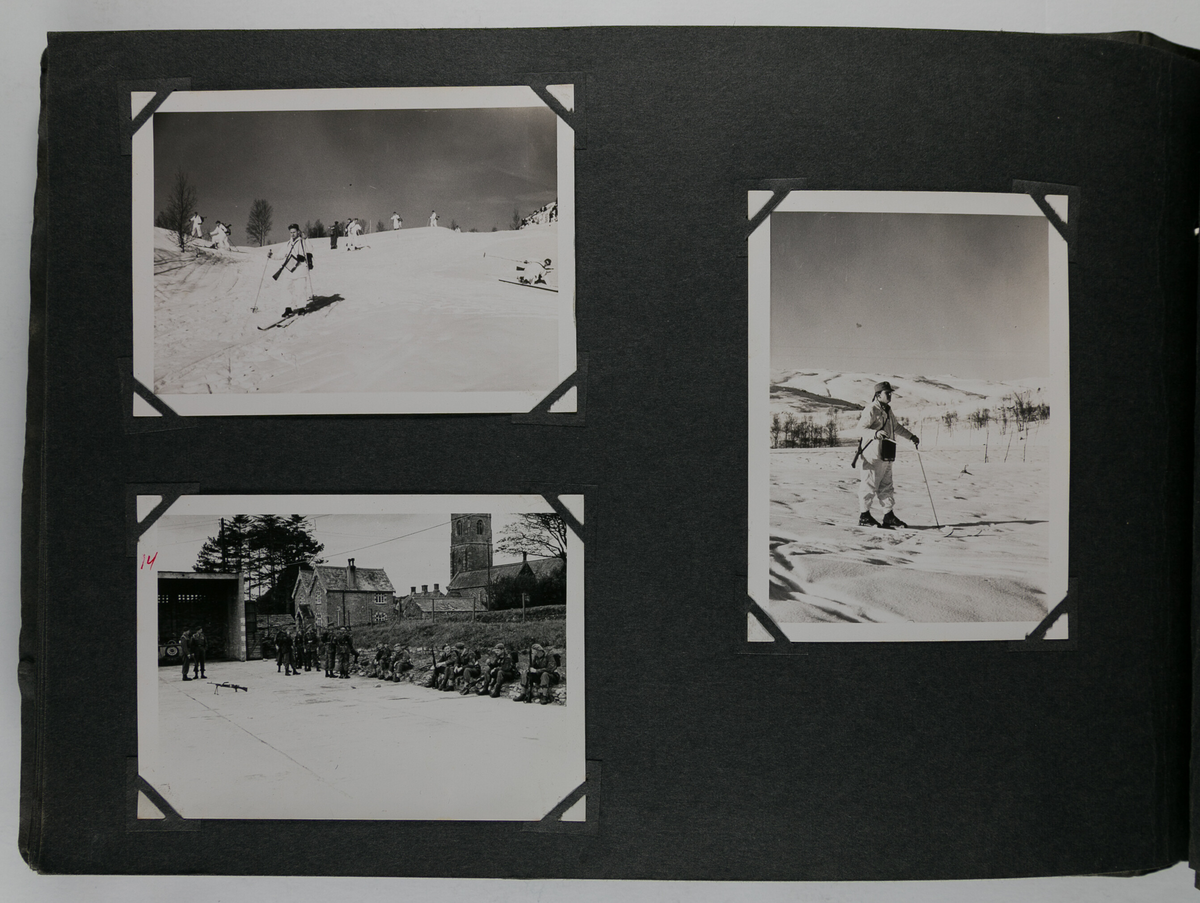 Foto fra heimevernsøvelser rett etter krigen.