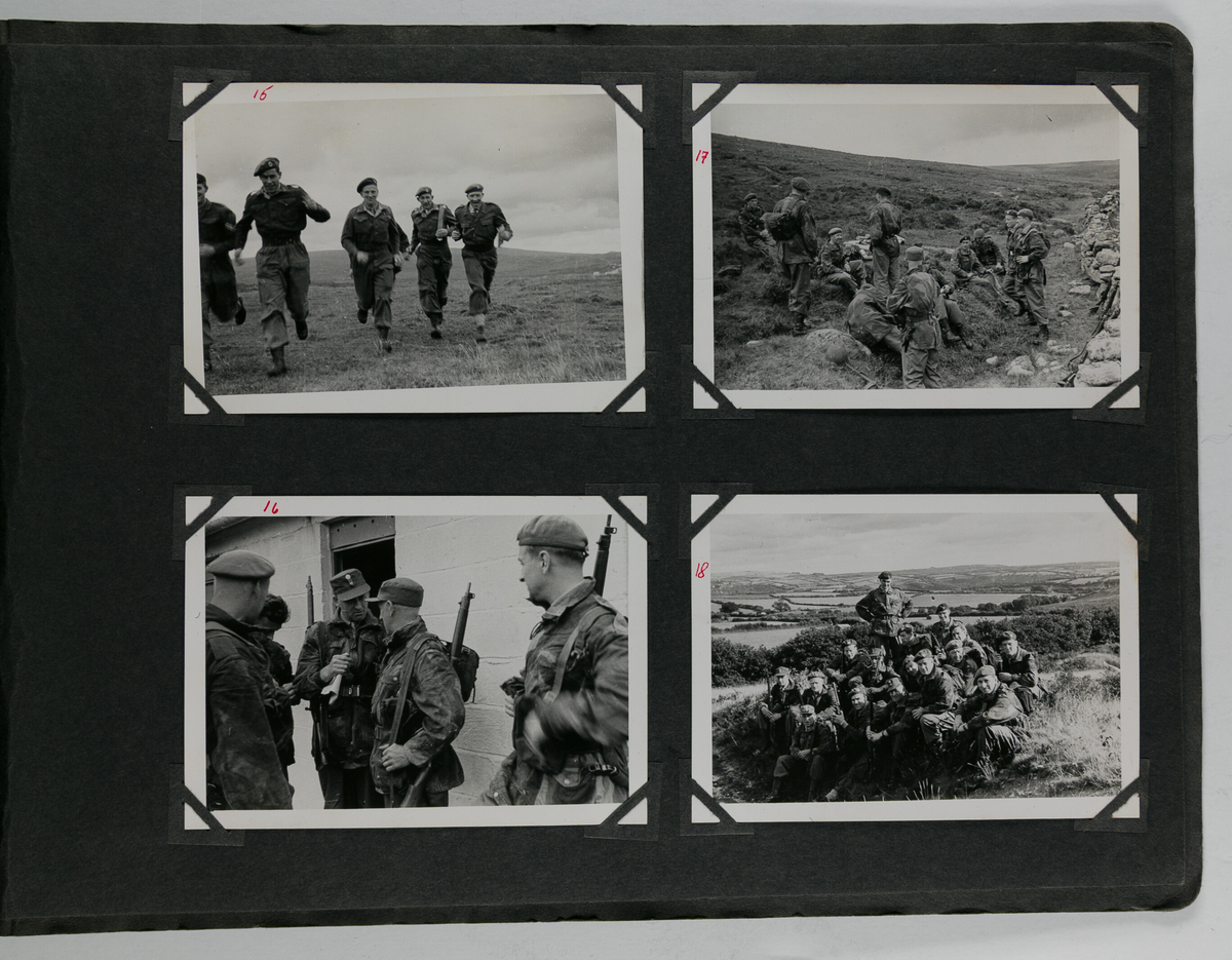 Foto fra heimevernsøvelser rett etter krigen.