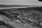 Flygfoto över Leksand.