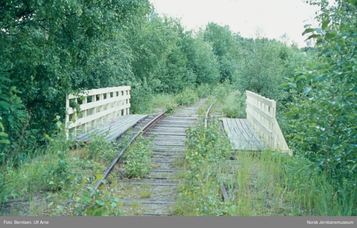 Klevfossporets mellom Ådalsbruk stasjon og Klevfoss, bru over bygdeveg