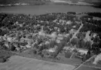 Flygfoto över Hosjö, Korsnäs, Falun 1956.