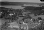 Flygfoto över herrgården, Garpenberg, Hedemora 1935-1937.