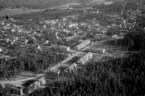 Flygfoto över Horndal, Avesta 1958.