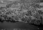 Flygfoto över Islingby, Domnarvet, Borlänge 1960.