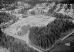 Flygfoto över Hälsinggården, Falun 1962.