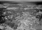 Flygfoto över Hosjö, Korsnäs, Falun 1962.