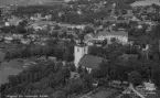 Flygfoto över Hedemora och kyrkan 1933.