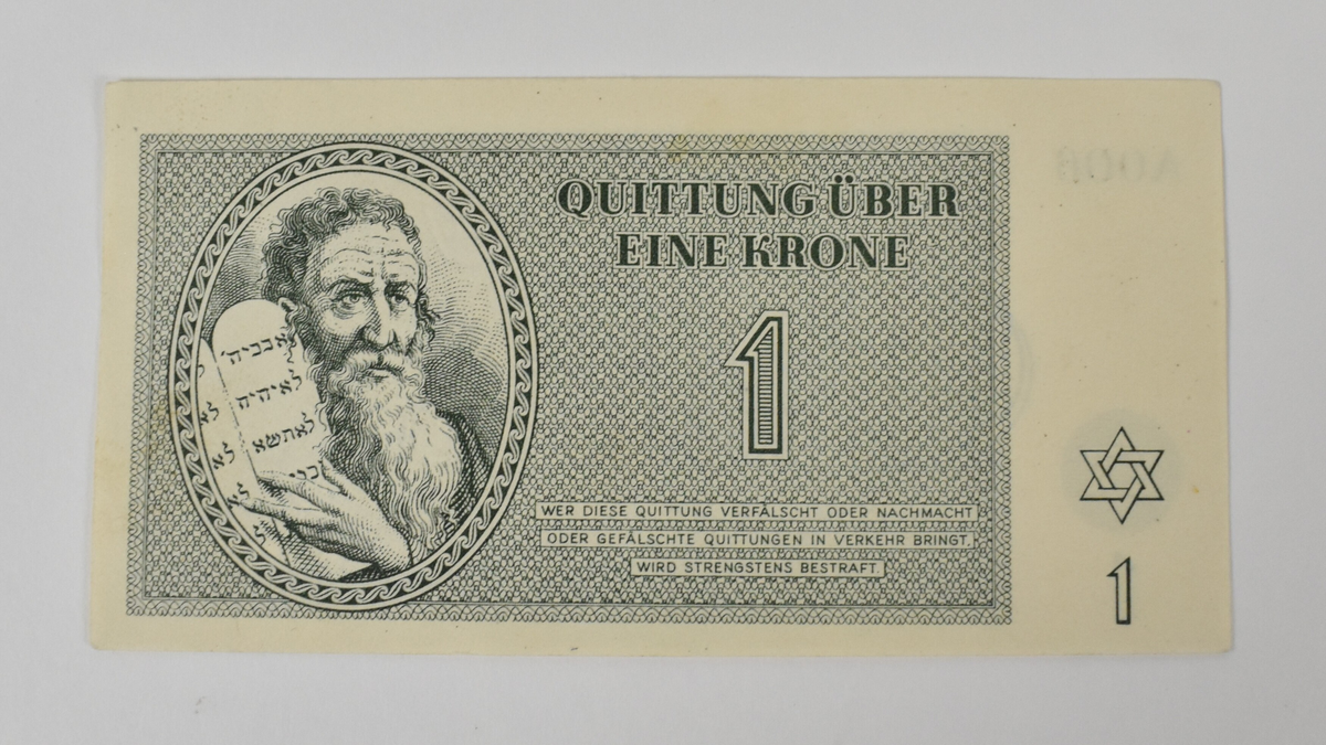 Portrett av Moses med steintavlane, Jødestjerna 