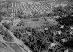 Flygfoto över Kvarnsveden, Borlänge 1958.