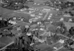 Flygfoto över Långshyttan, Hedemora 1958.