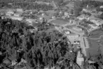 Flygfoto över Långshyttan, Hedemora 1958.