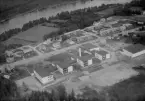 Flygfoto över Läroverket, Mora 1960.