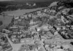 Flygfoto över Mora 1962.