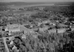 Flygfoto över Långshyttan 1964.