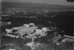 Flygfoto över Kungl. Dalregementet, Falun 1935-1937.