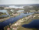 Flygfoto över Torsång, Borlänge 1967.