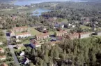 Flygfoto över Långshyttan, Hedemora 1967.