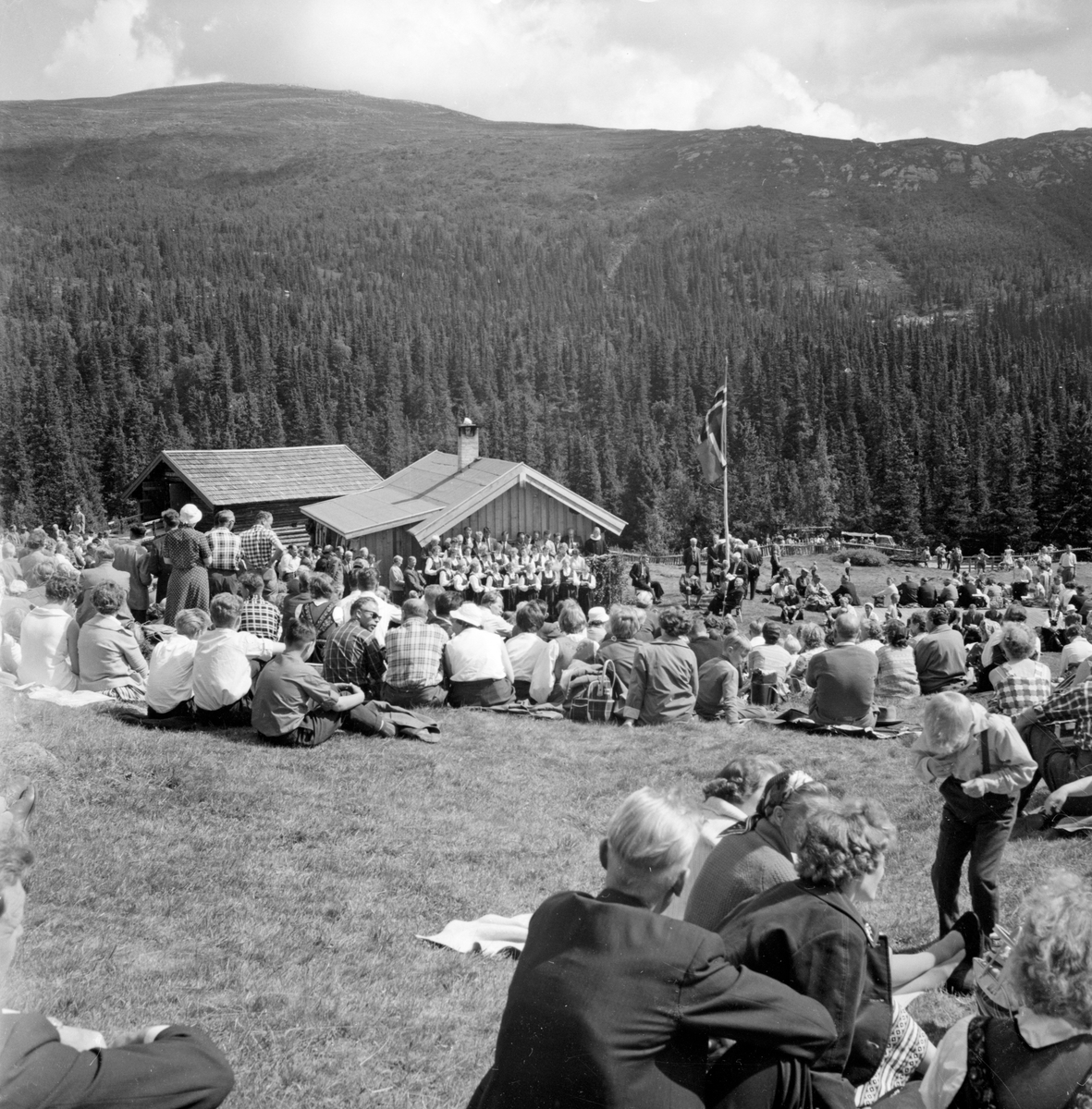 Bildet viser 20 bilder fra åpningen av Skirvedalsveien

Fotosamling etter Øystein O. Jonsjords (1895-1968), Tinn.
