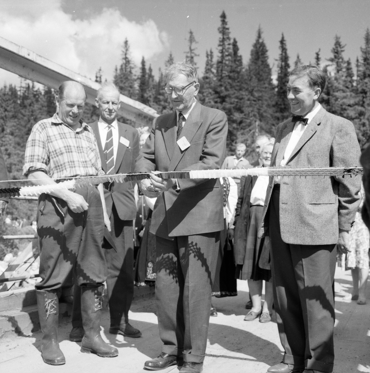 Bildet viser 20 bilder fra åpningen av Skirvedalsveien

Fotosamling etter Øystein O. Jonsjords (1895-1968), Tinn.