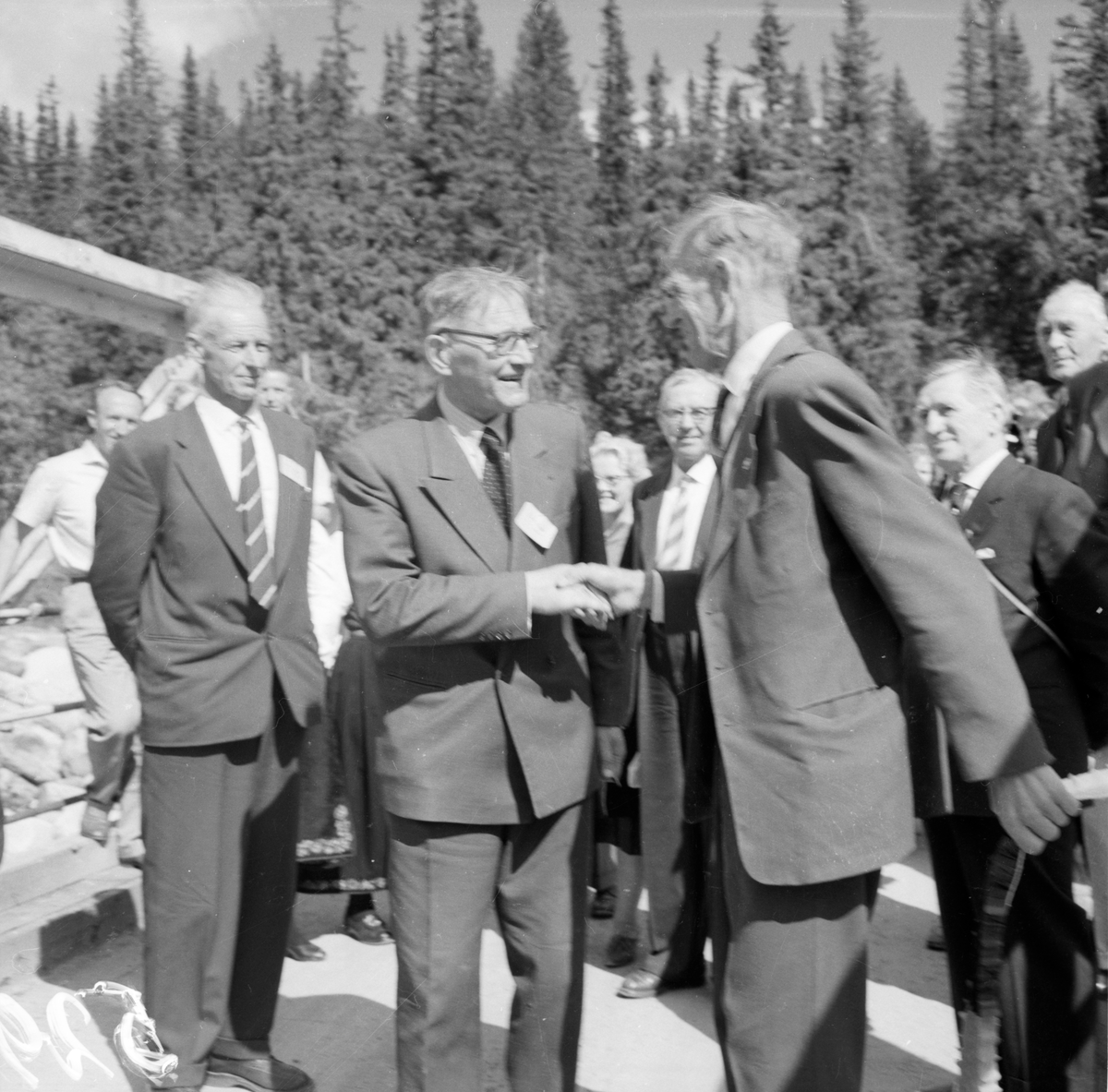 Bildet viser 20 bilder fra åpningen av Skirvedalsveien

Fotosamling etter Øystein O. Jonsjords (1895-1968), Tinn.