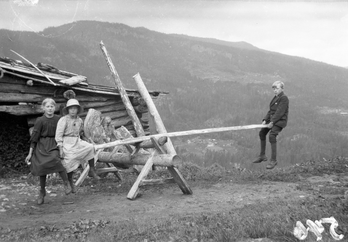 En samling bilder av familien Jonsjord. Dagny Jonsjord til venstre?

Ungdommene klarter i tre

Fotosamling etter Øystein O. Jonsjords (1895-1968), Tinn.
