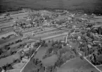 Flygfoto över Garsås, Mora 1956.