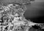 Flygfoto över Furudal, Rättvik 1956.