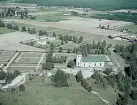 Flygfoto över Gagnef och kyrkan 1966.