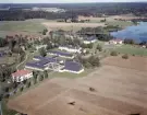 Flygfoto över Folkärna, Sjöviks folkhögskola 1967.