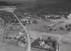 Flygfoto över Fors, år 1950.