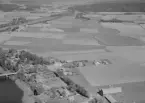 Flygfoto över Fäggeby, år 1950.