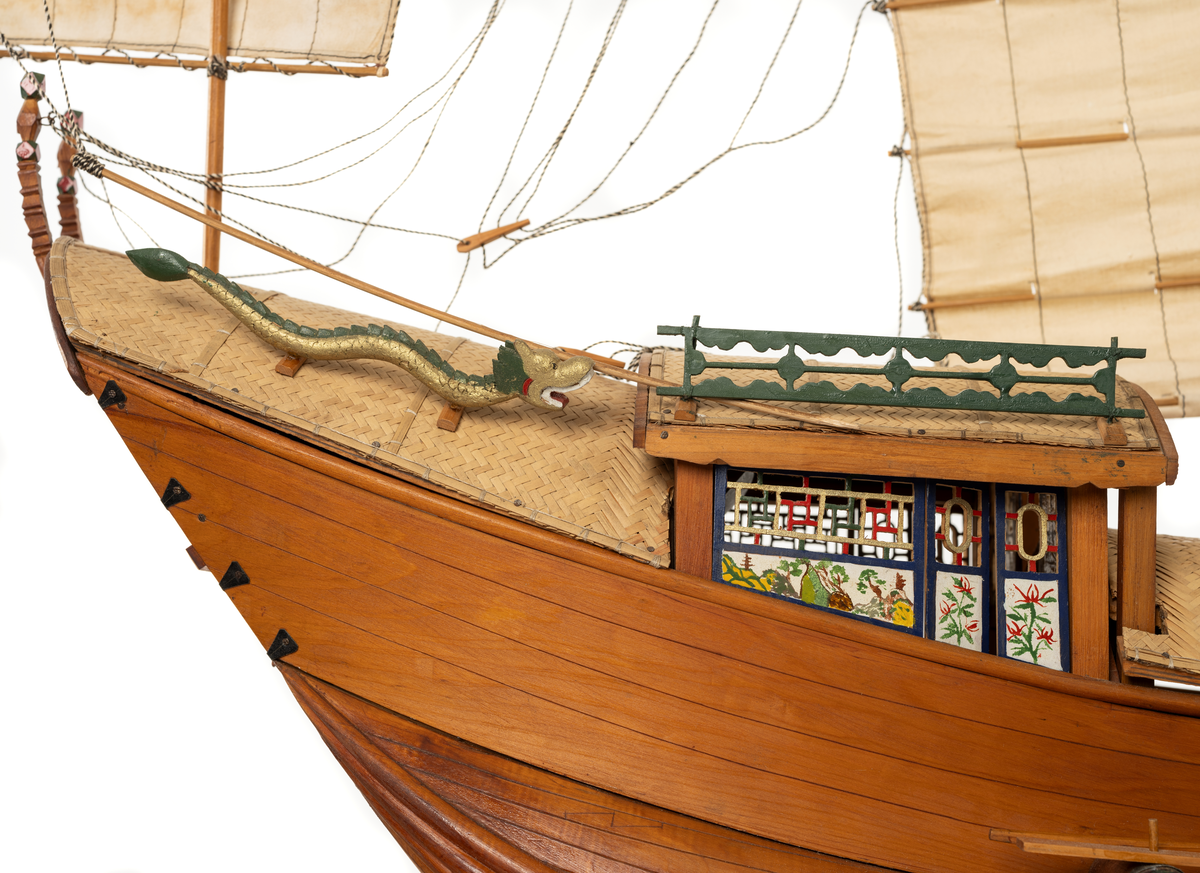 Modell av kinesisk djonk, 1700-tal | Model of a Chinese junk ship, 18th century