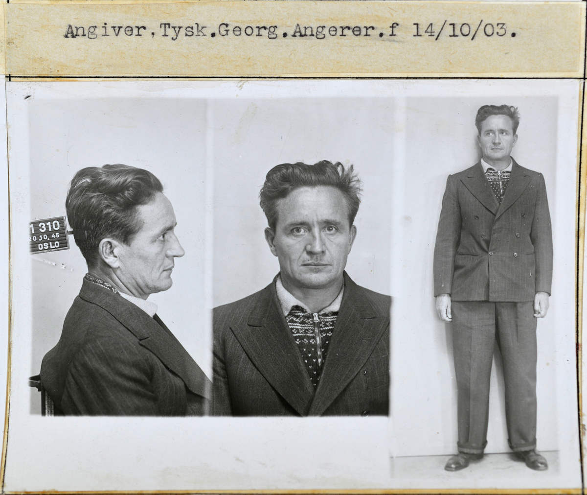 Forbryterportrett av angiver Georg Angerer