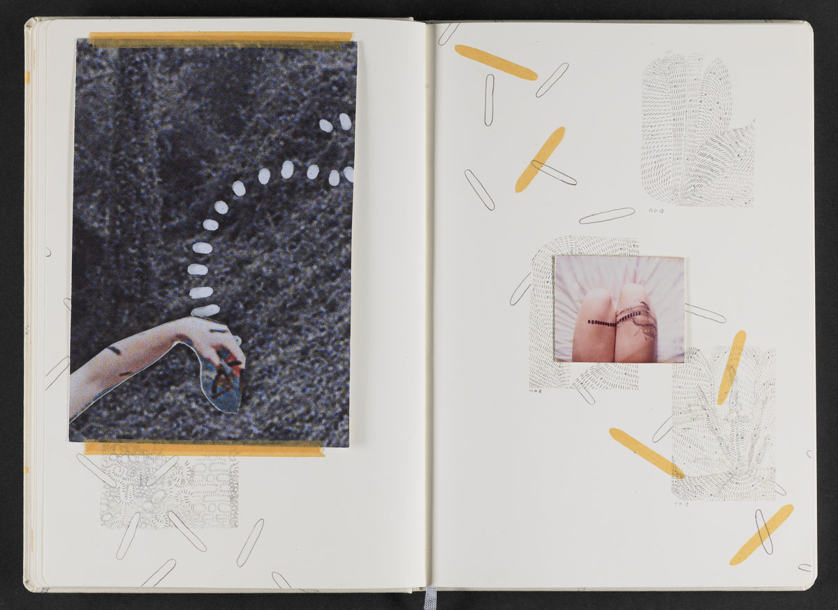Kunstbok produsert av kunstner Sara Skorgan Teigen. Boken er håndskrevet og med innlimte fotografier, blyanttegninger, originale postivfotografier, silketrykk og tekstiltrykk. Førsteutgave kom ut i et opplag på 750 eksemplarer, og 10 eksemplarer kom i et begrenset opplag med originale verk, hvorav dette er # 2/10.