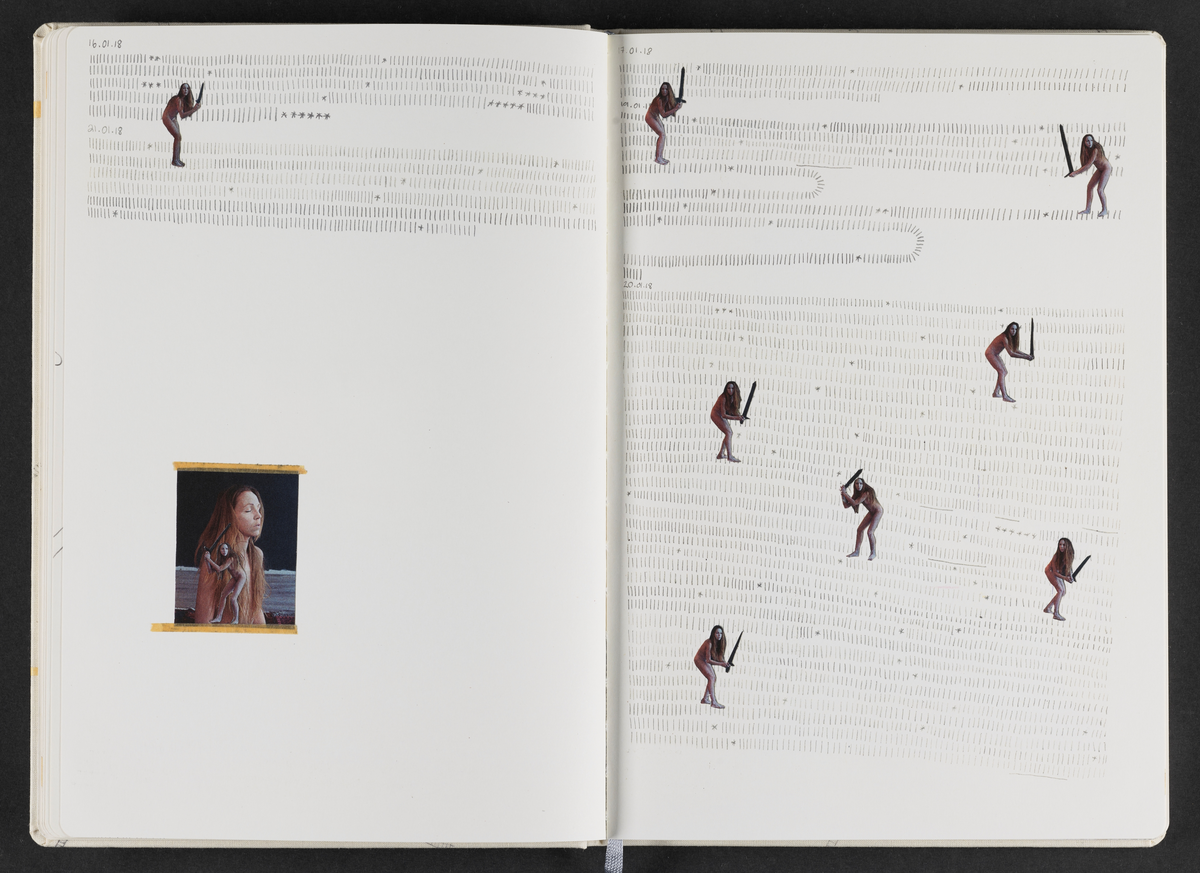 Kunstbok produsert av kunstner Sara Skorgan Teigen. Boken er håndskrevet og med innlimte fotografier, blyanttegninger, originale postivfotografier, silketrykk og tekstiltrykk. Førsteutgave kom ut i et opplag på 750 eksemplarer, og 10 eksemplarer kom i et begrenset opplag med originale verk, hvorav dette er # 2/10.