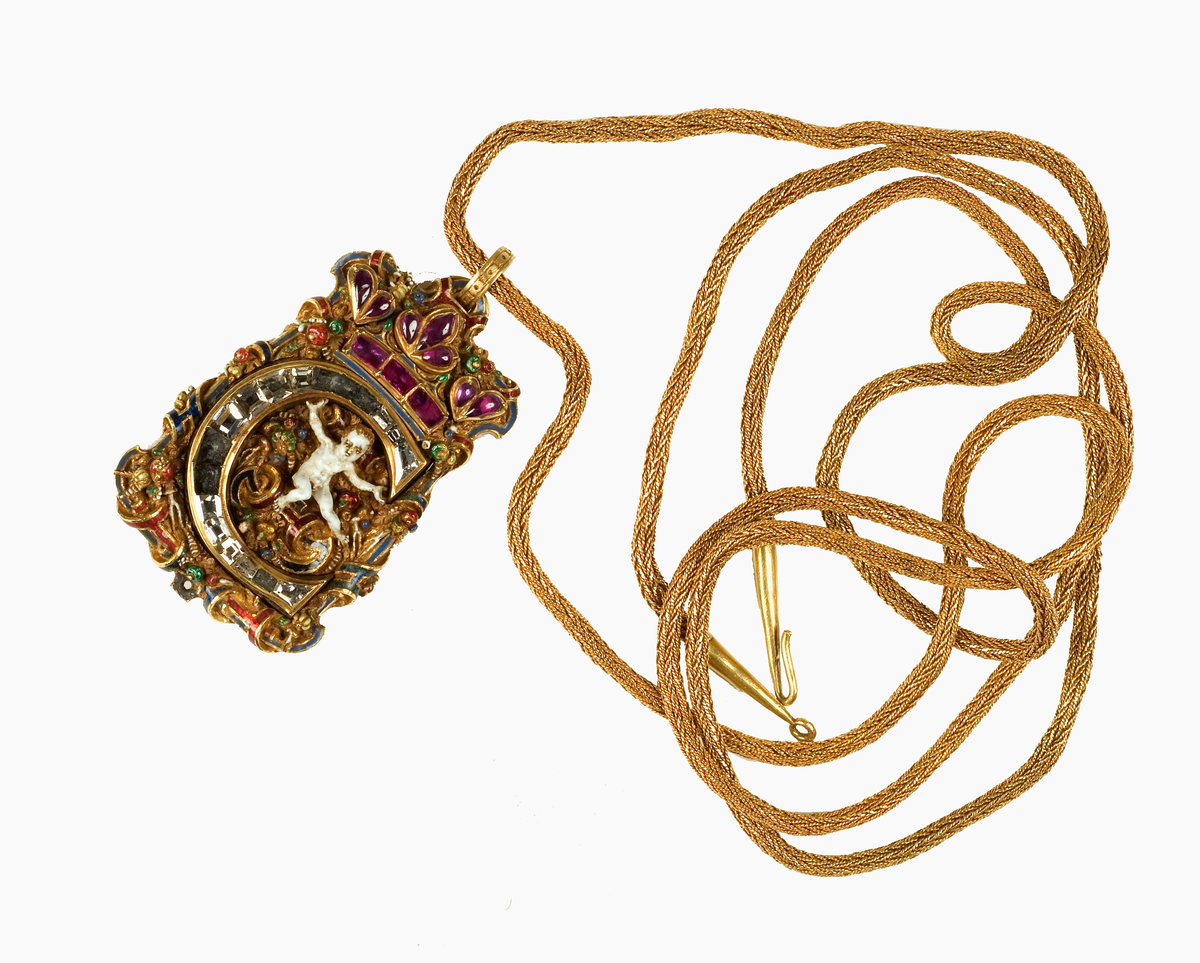 Halssmycke från Katarina Jagellonicas grav, tillverkat av Nicholas Nonarth i Nürnberg 1546, Uppsala domkyrka