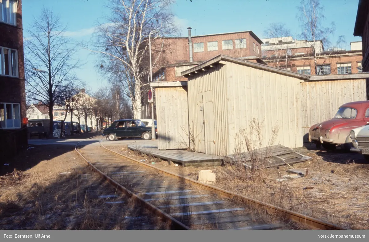 Solbergfossbanens holdeplass-skur i Askim