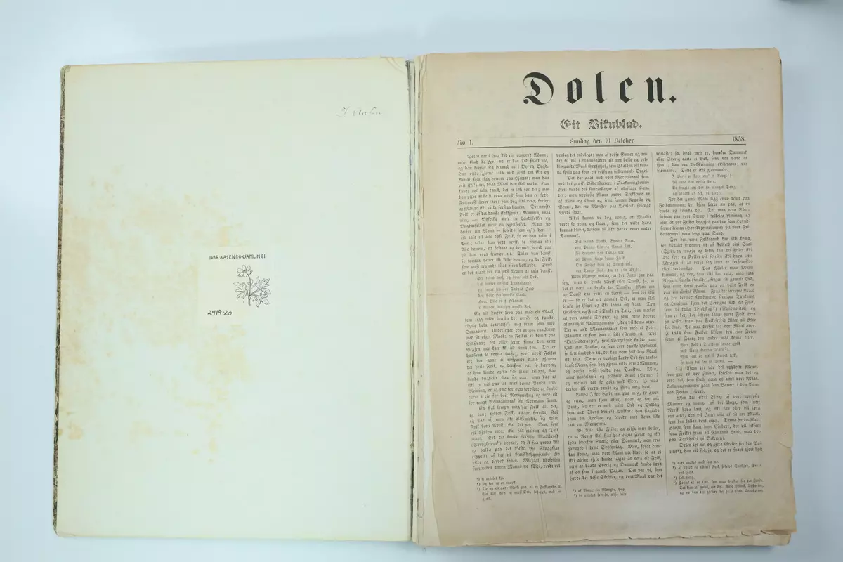 Tidsskrift frå boksamlinga til Ivar Aasen