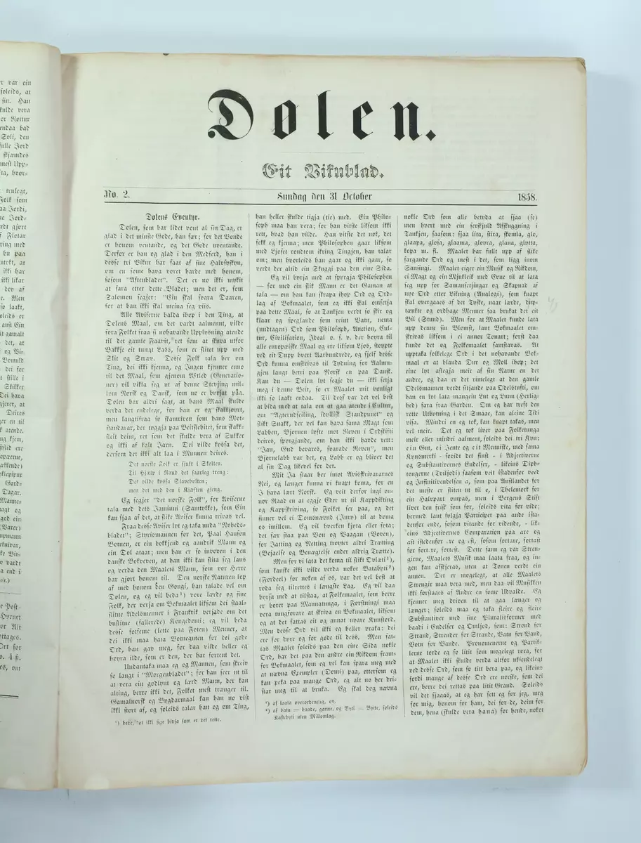 Tidsskrift frå boksamlinga til Ivar Aasen