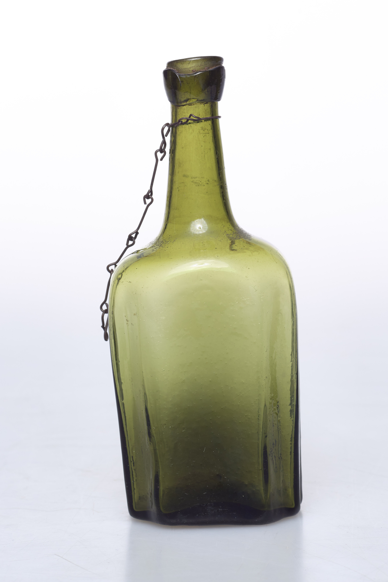 Glassflaske.