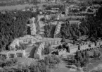 Flygfoto över Kvarnberget, Falun 1956.