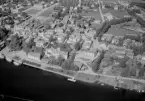 Flygfoto över Leksand 1956.